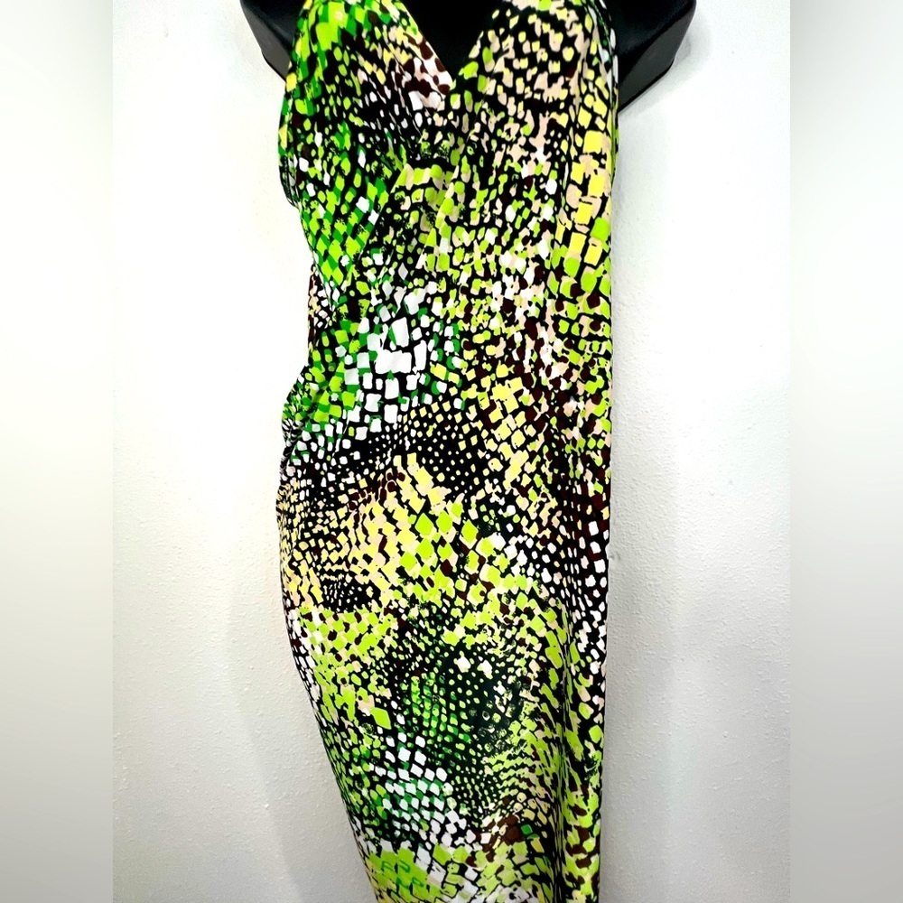 Snake Print Backless Mini Dress by In Gear OSFM 30.5” Length - Picture 3 of 6